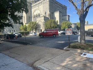 East parking lot driveway